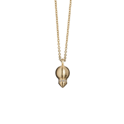 Mini Pendulum med brillanter, 18 kt guld