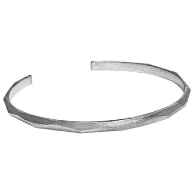 Facet Armring, Sølv